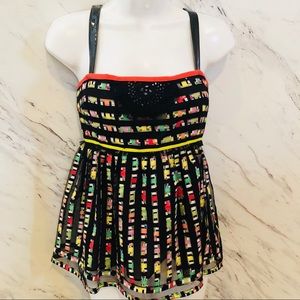 Living colors net top